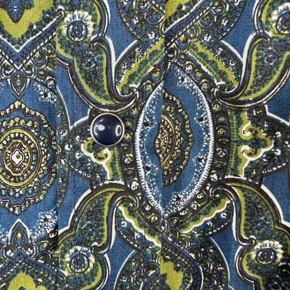 Ariat MNS Fontana Snap Shirt Paisley Print Western Rockabilly Long Sleeve Lrg - Picture 4 of 6